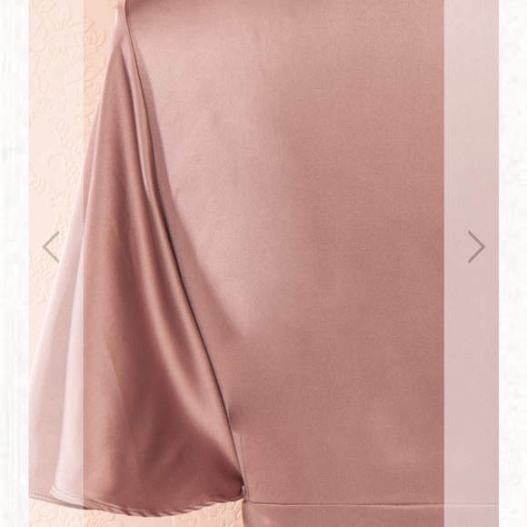 Satin Lilac Yrel Lilas Wrap Dress - Picture 7 of 12